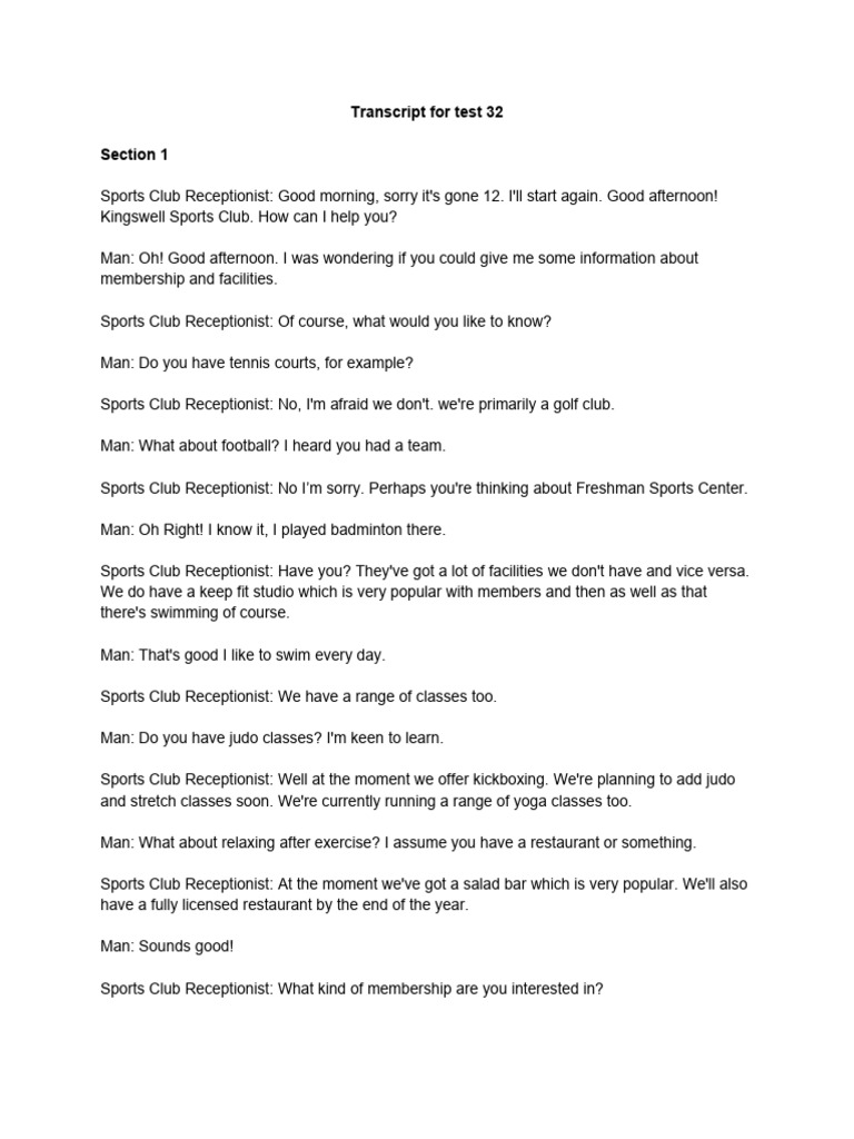 Transcript For Test 10 | PDF | Crimes | Crime & Violence
