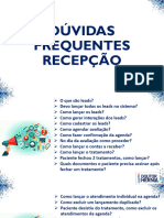 Dúvidas Frequentes Recepção