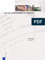 Test de Connaissance Du Français - TCF