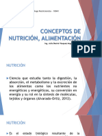 Conceptos de Nutrición y Alimentación