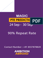 PTE Prediction 24 - 30 Sep