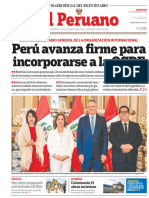 Perú Avanza Firme para Incorporarse A La OCDE: El Peruano