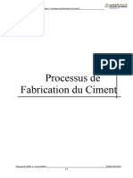 Processus de Fabrication Du Ciment: Chapitre
