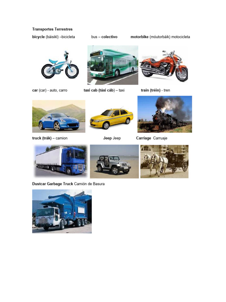 Medios de Transporte | PDF
