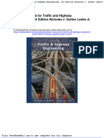 Solution Manual For Traffic and Highway Engineering 5th Edition Nicholas J Garber Lester A Hoel