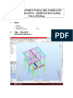 Cálculo Estructural Del Pabellón Administrativo - Modulo Escalera VIGA 25X35cm