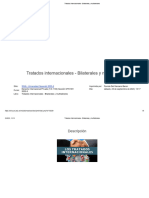 Tratados Internacionales - Bilaterales y Multilaterales