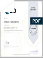 Certificado Coursera Chelsea