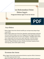 Dua Cara Berkomunikasi Dalam Bahasa Inggris