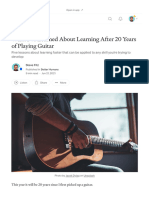 What I've Learned About Learning After 20 Years of Playing Guitar - by Steve Fitz - Better Humans