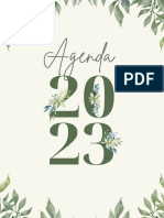 Agenda 2023 Floral Verde