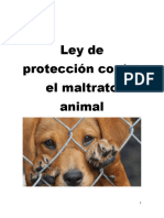 Ley de Protección Contra El Maltrato Animal