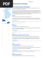 Touch Typing Lesson 5 - Punctuation - How To Type - Free Typing Lessons, Typing Practice and Typing Tests.