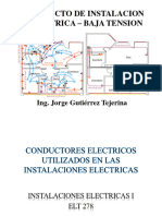Proyecto de Instalacion Electrica - Baja Tension: Ing. Jorge Gutiérrez Tejerina