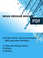 Mean Median Modus