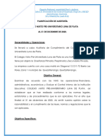 PLANIFICACIÓN DE AUDITORÍA DE CUMPLIMIENTO Grupo No. 1