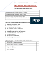 Worksheet TransitivityObjectsComplements LAW3C WS2223