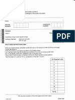 Bgcse Physics Paper 3 2016