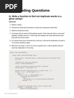 Java Coding Questions