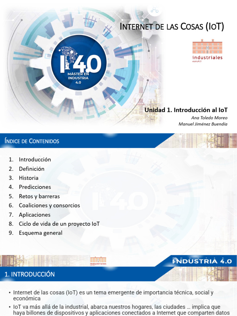 Ud. 1. Introducción Al IoT | PDF | Internet de las Cosas | Internet