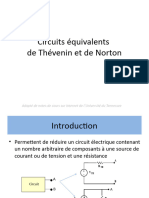 Circuits equivalents de Thevenin et Norton