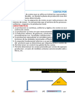 Costos Por Proceso: Caracteristicas