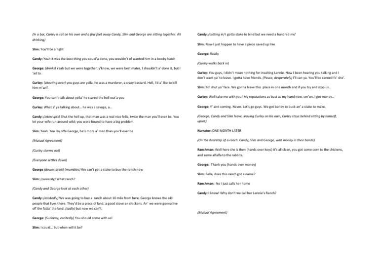 MICE AND MEN PLAY SCRIPT visual data 6