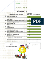 Schema Orara Clasa A Iia A