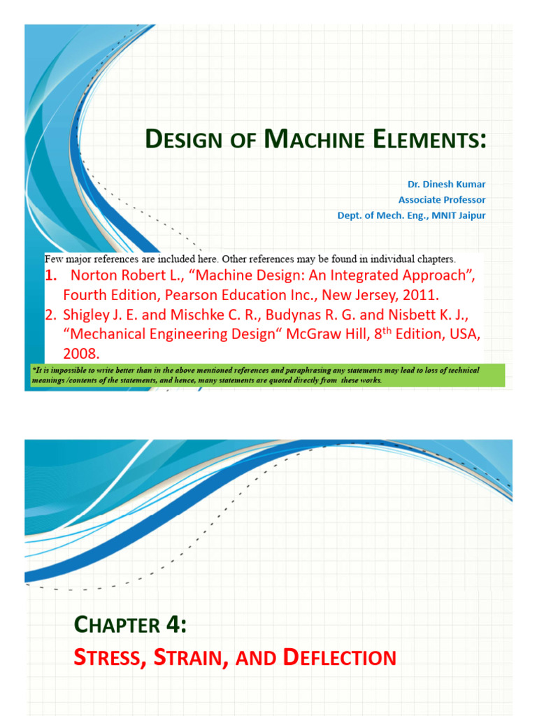 Chapter 4 - Stress, Strain and Deflection | PDF