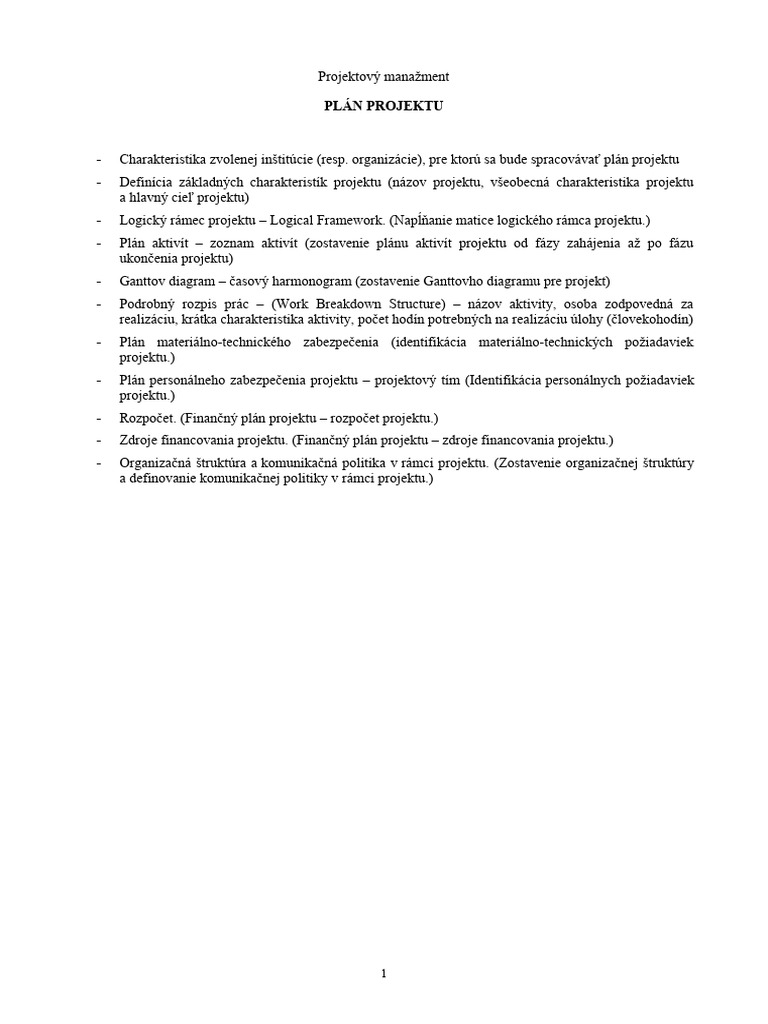Plan Projektu | PDF