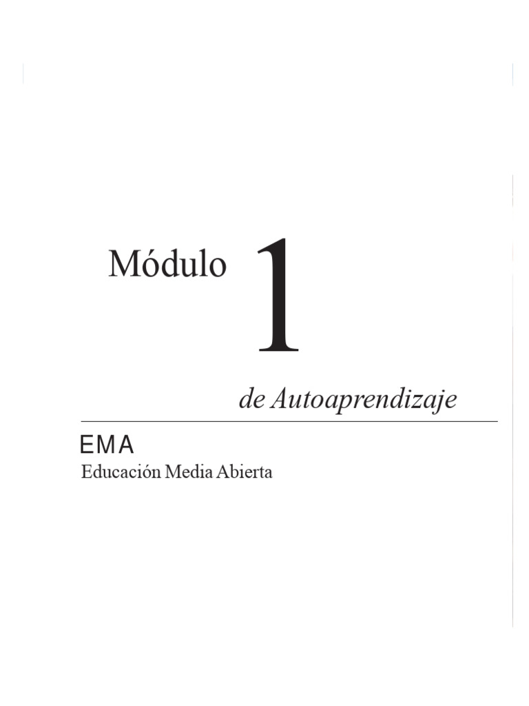 Módulo 1: Educación Media Abierta | PDF