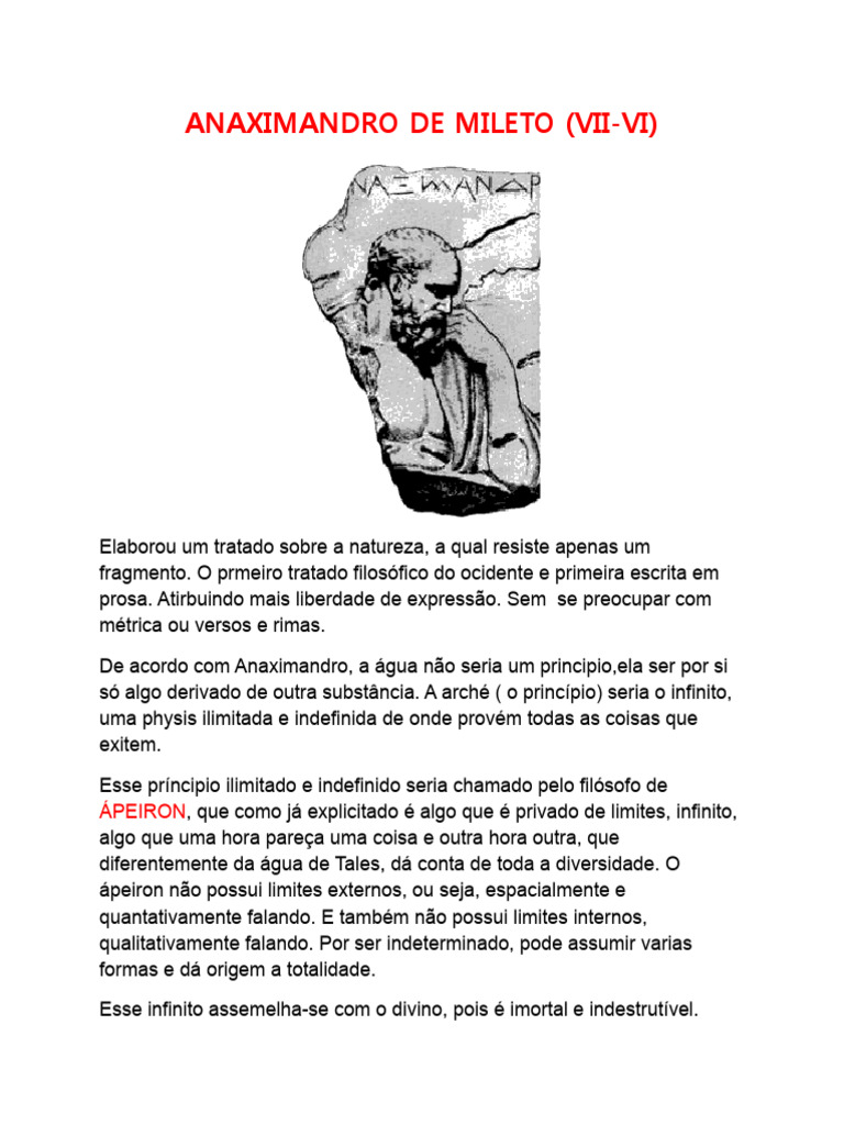 Anaximandro de Mileto | PDF