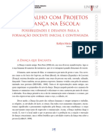 O Trabalho Com Projetos em Dança Na Escola:: Possibilidades e Desafios para A Formação Docente Inicial e Continuada