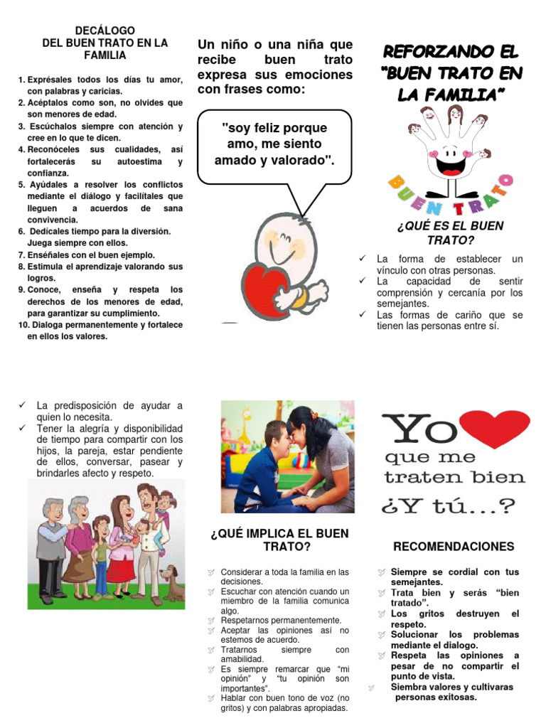 Buen Trato Triptico PPFF | PDF