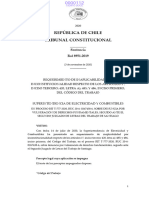 República de Chile Tribunal Constitucional: Sentencia Rol 8951-2019