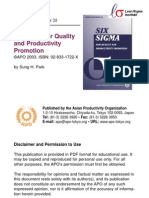Six Sigma for Quality and Productivity Promotion