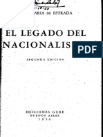 Jose Maria de Estrada, El Legado Del Nacionalismo