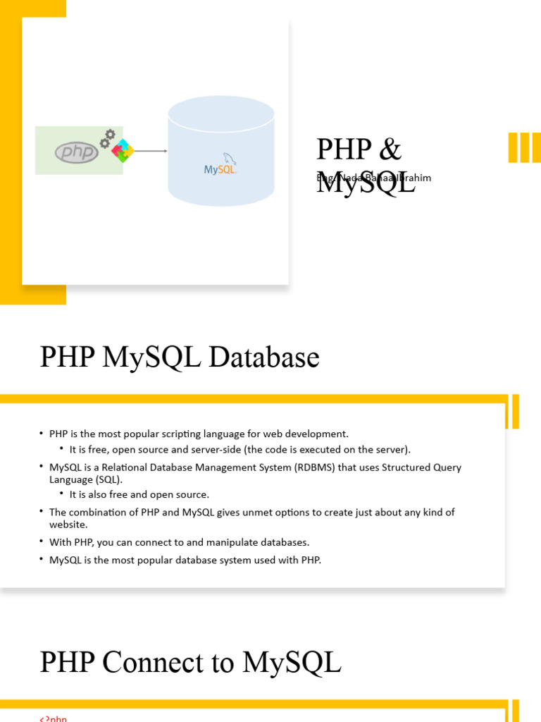 Lab7 Php&Mysql | PDF