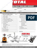 Checklist ElectricPalletTruck