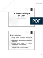 Cours 1 Le dossier clinique en ODF (1)