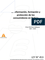 Información y Protección Al Consumidor en Bolivia