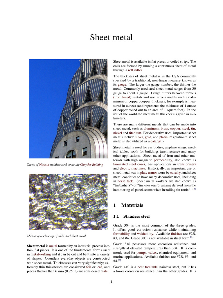 Wiki Sheet Metal PDF