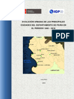 Evolicion Urbana de Las Principales Ciudade Del Departamento de Piura en El Periodo 1985 2019
