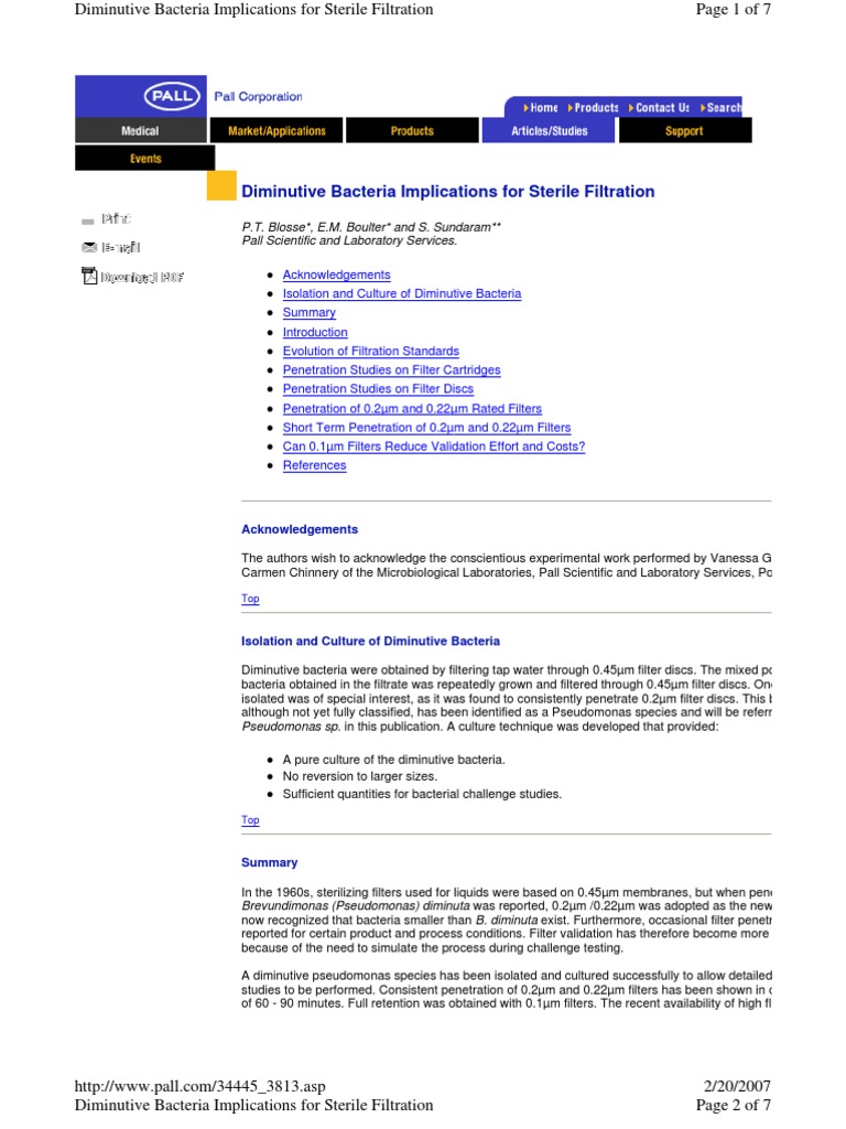 Filteration 1 | PDF | Filtration | Sterilization (Microbiology)