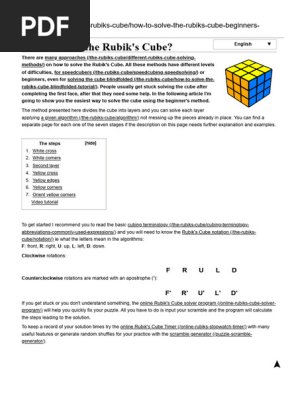 Rubik cube