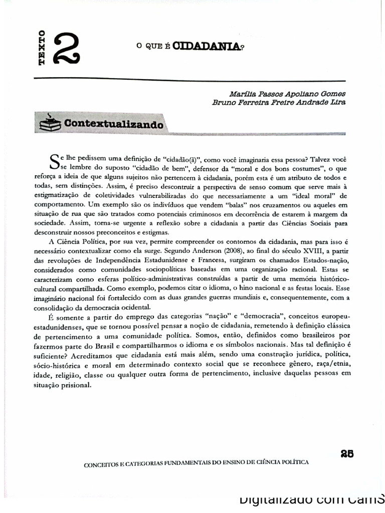 O que e cidadania pdf