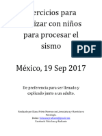 Ejercicio para Los Niños Depues de Un Sismo