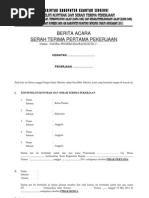 Berita Acara Pemeriksaan Hasil Pekerjaan