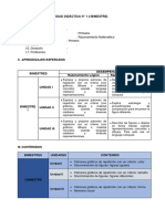 1 Unidad Didáctica de 1er Grado - Razonamiento Matemático