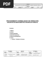 PNO de Adquisición de Medicamentos | PDF